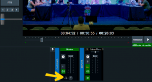 Monitorizar sonido en Vmix